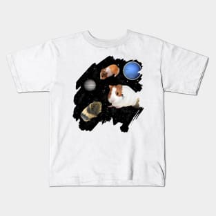 Guinea Pigs in Outer Space Kids T-Shirt